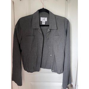 Armani Exchange crop button down size Medium